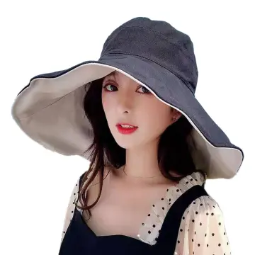 Korean Cute Cartoon Women Girls Bucket Hat Spring Summer Kawaii Beach Sun  Visor Hats Wide Brim Solivd Cotton Panama Cap