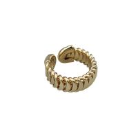 【Miss Cant Miss】J098 Hypoallgernic Non Tarnish Titanium Stainless Steel Ring Snake Bone Ring Men Women Exaggerated Grain Geometric Chain Open Ring