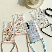 เคส Samsung S23 Ultra S22ใสมากอะคริลิคแข็งป้องกันการตกเคสใส่โทรศัพท์ S23สายคล้องปรับได้