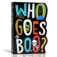 Who goes boo who comes to the original English Picture Book Childrens Enlightenment cardboard picture book Halloween parent-child interaction who is moo?