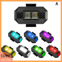 ? SUW ไฟรถจักรยานยนต์1ชิ้นไฟ LED โดรน, ไฟเตือนกระพริบมินิเครื่องบินป้องกันการชน