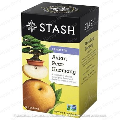 ชาเขียว STASH Green Tea Asian Pear Harmony 18 tea bags ชารสแปลกใหม่ทั้งชาดำ ชาเขียว ชาผลไม้ และชาสมุนไพรจากต่างประเทศ 1 กล่องมี 18 ซอง✈พร้อมส่ง