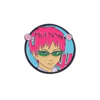 UTUGO ของขวัญสำหรับเด็ก การ์ตูน เข็มกลัดตรา ป้ายอะนิเมะ Saiki kusuo ไม่มี PSI Nan เครื่องประดับ เข็มกลัดปก เข็มกลัด Saiki kusuo ขาเคลือบ เข็มกลัด