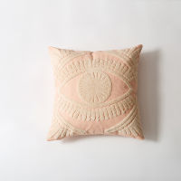 Ivory Navy Cushion Cover 45x45cm Cotton Thread Embroidery Home Decorative Throw Pillow Cover 45x45cm Pink Art Decor Pillowcase