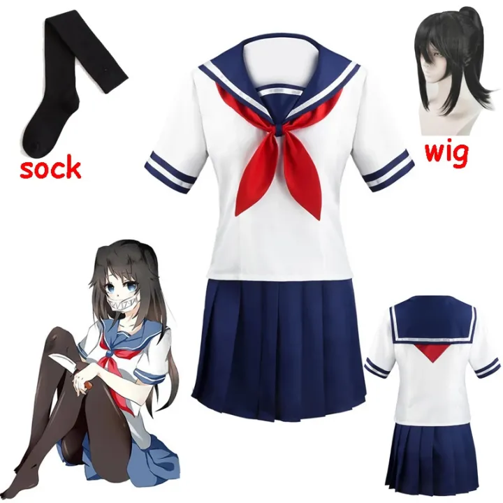 Anime Yandere Simulator Cosplay Costume Ayano Aishi Uniform Yandere ...