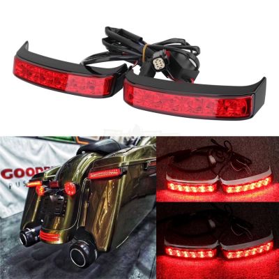 Motorcycle Led Saddle Bag Turn Lamp Light Run Brake Light For Harley Touring Road King FLHR 14-18 CVO Limited FLHTKSE 2014-2015