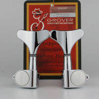 【Hot-Selling】 Grover โครเมี่ยม2R2L Headstock ปิดผนึกเบสจูนเนอร์หัวเครื่องทำใน