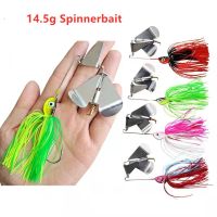 14.5g Spinnerbait Fishing Lures Bass Buzzbait Multicolor Trout Salmon Metal Spinner Baits Swim Jigs