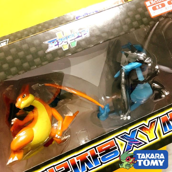 Set Mô hình Pokemon Mega Charizard X  Mega Charizard Y Attack Takara TOMY  Hiếm Super Size  Pokemon Figure Moncolle  Lazadavn