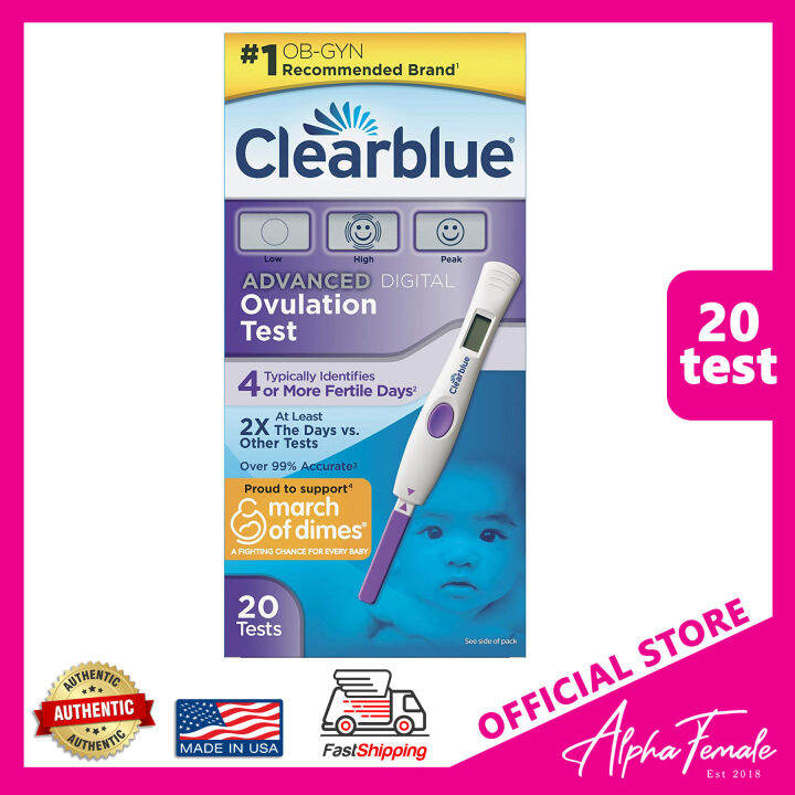 Clearblue Advanced Digital Ovulation Test Kit, 20 Ovulation tests, for Couples Trying to