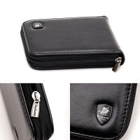 Original Polo Louie Men Leather Casual Zip Wallet Card Short Purse Luxury