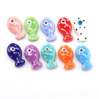Cute Small Fish Ceramic Beads For Jewelry Making Bracelet Necklace Earring Multicolor Porcelain Beads DIY Accessories Wholesale