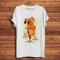 Cute Puppy Yoga Asana Dog Sun Salutation Funny Tshirt Breathable Tee Homme T Shirt Nosticker