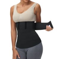 AB4B Me Up Buckle Bandage Wrap Waist Trainer Belly Slimming Belt Trimmer Sweat Sauna Sheath Lumbar Support Body Shaper Corset