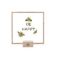 Pressed flowers-Be Happy