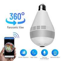 360º Wifi IP Camera Fisheye E27 Bulb Lamp Securecam V380 Pro Wireless Indoor Mini Camaras Smart Home Surveillance Protection Household Security System