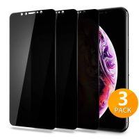 1 3 PCS Full Screen Privacy Tempered Glass Anti spy Film for IPhone 11 Pro Max 12 Mini X XS XR 6S 7 8 Plus Screen Protector
