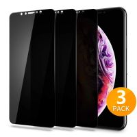 yqcx001 sell well - / 1-3 Pcs Full Screen Tempered Glass Anti-spy Film Iphone 11 Pro Max 12 Mini X Xs - Screen Protectors - 【sell well】