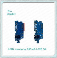 USB Samsung A23 5G อะไหล่สายแพรตูดชาร์จ แพรก้นชาร์จ Charging Connector Port Flex Cable（ได้1ชิ้นค่ะ) อะไหล่มือถือ Bin Display