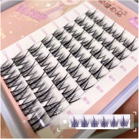 ขนตาปลอม แบบหางปลา 48 ช่อ ช่วยให้ตากลมโต ผ้าไหมนุ่ม ธรรมชาติ sweety eyelash ใช้ได้หลายครั้ง ความงาม ใช้ง่าย คุณภาพดี