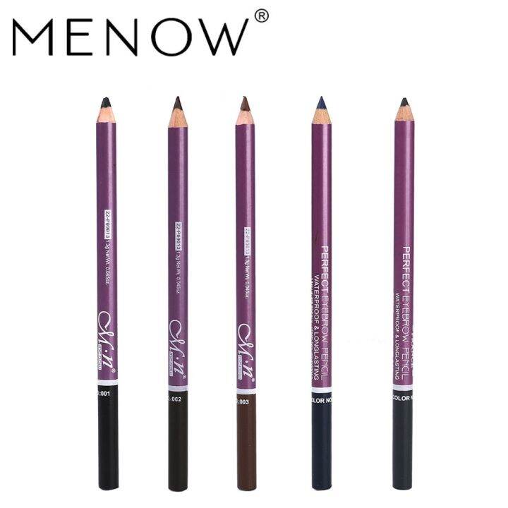 menow-p09013-hard-head-eyebrow-pencil-with-eyebrow-comb-easy-to-color-not-easy-to-smudge-makeup-cosmetic-gift-for-girl