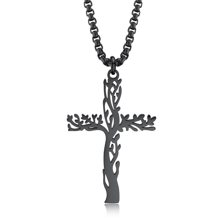 Engraved Cross & Birthstone Necklace for Women in Australia