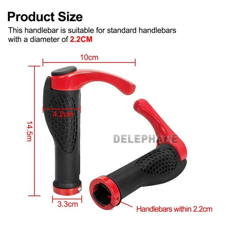 mountain-bicycle-grip-handlebar-end-cap-aluminium-alloy-lock-mtb-road-bike-handlebar-grip-anti-skid-soft-rubber-bicycle-grips