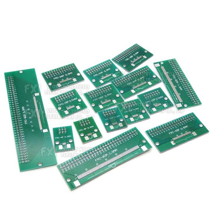 5ชิ้น-fpc-ffc-0-5มม-1มม-แผ่นเต้ารับตัวแปลงสองด้านสนามขั้วต่อบอร์ด-pcb-ของตกแต่งงานปาร์ตี้6-8-10-12-20-40-50พินเพื่อจุ่ม2-54มม