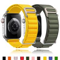 Alpine Loop Nylon Band For Apple Watch 45mm 41mm 44mm 40mm 49mm 42mm 38mm Metal G-Hook Bracelet iWatch Ultra SE 8 7 6 5 3 Strap