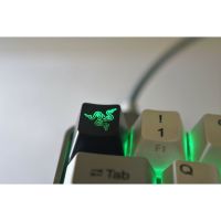 Keycaps Keycaps Keycap โปร่งแสงความสูง R4 ABS ปุ่มกดคีย์บอร์ดเครื่องกล Razer ที่ไม่ซ้ำกัน