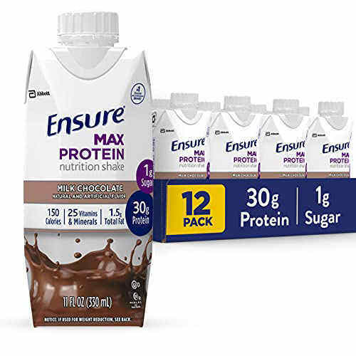Ensure Max Protein Nutrition Shake with 30g of Protein, 1g of Sugar