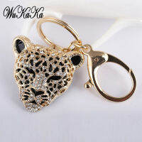 2023, 2023 Fashion Crystal Leopard head Rhinestone Tiger Keychains Womens Bags Decoration Penders Ace Jewelry