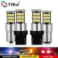 Yirui 2ชิ้นรถยนต์รถใหม่ความสว่างสูงไฟถอยหลัง45SMD 4014 1156 1157 7440 7443 12V 7000K ไฟท้าย