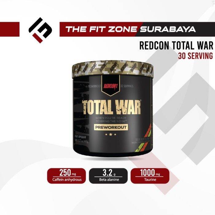 Redcon1 Total War Pre Workout 30 Servings Redcon 1 Lazada Indonesia