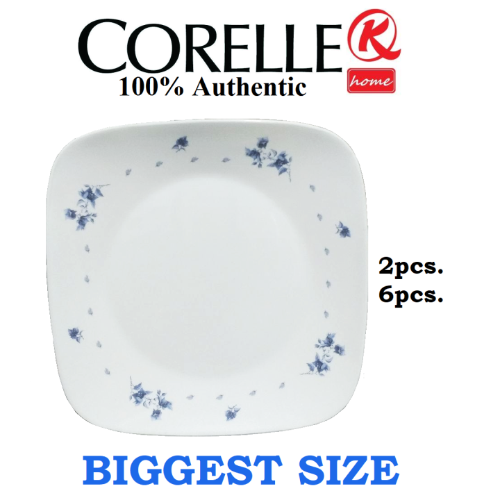 CORELLE Square Dinner Plate 26.7cm Blue Floral Lazada PH