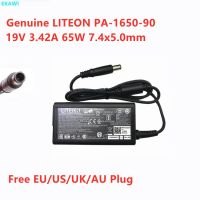 LITEON PA-1650-90แท้19V 3.42A 65W 7.4x5 0อะแดปเตอร์ AC มมสำหรับเครื่องชาร์จแหล่งจ่ายไฟแล็ปท็อป