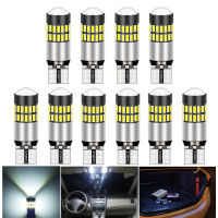 10pcs W5W T10 Canbus 3014 30 SMD Lens Led Bulb NO ERROR Turn Parking Door Signal Side Maker Indicator Light Auto Car 6500k White