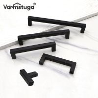 VARMSTUGA Cabinet Pulls Black Modern Square T Bar Diamter Kitchen Bathroom Cupboard Chest Drawer Handles And Knobs Hardware Door Hardware Locks