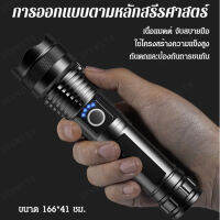 sunmi ไฟฉายพกพา XHP50 รุ่นใหม่ ที่ขยายหน้า แสดงแบตเตอรี่ USB แสงส่องไกล