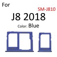 ที่ใส่ซิมไมโครช่องเสียบการ์ด Sd ตัวอ่านถาดสำหรับ Samsung Galaxy J8 J6 J7 J5อะแดปเตอร์ขั้วต่อภาชนะ