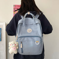 Schoolbag Female college student high school INS simple versatile portable computer backpack commuter backpack