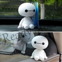 【hot sale】 ♗∈ B09 [Ready Stock]Cartoon Plastic Baymax Robot Shaking Head Figures Car Ornaments Interior Decorations Big Hero Toys Doll Ornament Accessories