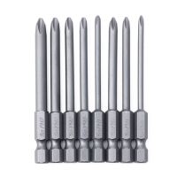 8pcs/lot  Screwdriver Drill Bit Set 75mm Cross Hex Alloy Steel Magnetic Head PH1 PH2