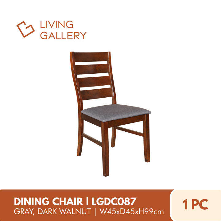 Living Gallery Dining Chair Solid Rubberwood Frame Ergonomic Design