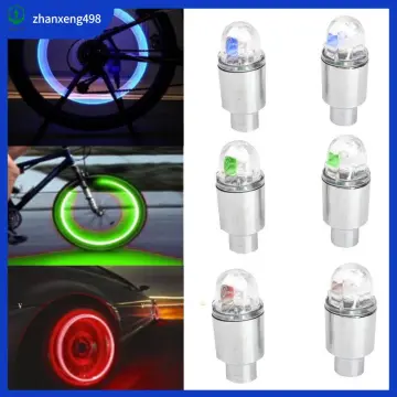 Bike Tire Lights 8Pcs Gas Nozzle lamp car tire Lights Lighted Val