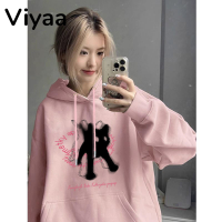 Viyaa เสื้อฮู้ด เสื้อแขนยาวอบอุ่น หลวมและสบาย ชิค ทันสมัย แฟชั่น สไตล์ WWY239007T 38Z230920