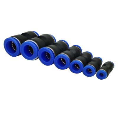 1PCS PU Type Pneumatic fitting pipe gas connectors direct thrust 4 to 12mm plastic hose quick couplings Pipe Fittings Accessories