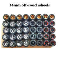 20ชุด (untuk 20 Kereta) 164 Roda Off-Road 14มม. Dia 5.2มม. Lebar Tayar Getah Roda untuk 1:64โมเดลรถยนต์ Kereta