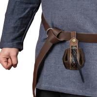 QianXing Shop Viking Style Medieval Multi-Patterned Hangable Belt Coin Purse Vintage Belt Pouch