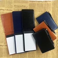 Multifunction PU Leather Small Notebook Pocket A7/A6 Planner Daily Memos Mini Note Book Pen Refills Business Office Work Notepad